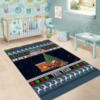 Sorry Kids Santa Is Social Distancing This Year Christmas Area Rug Xmas Holiday Patterns - Wonder Print Shop