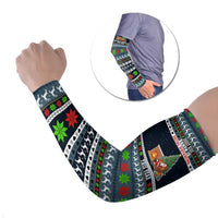 Sorry Kids Santa Is Social Distancing This Year Christmas Arm Sleeves Xmas Holiday Patterns - Wonder Print Shop