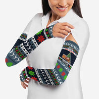 Sorry Kids Santa Is Social Distancing This Year Christmas Arm Sleeves Xmas Holiday Patterns - Wonder Print Shop