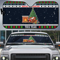 Sorry Kids Santa Is Social Distancing This Year Christmas Auto Sun Shade Xmas Holiday Patterns - Wonder Print Shop