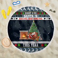 Sorry Kids Santa Is Social Distancing This Year Christmas Beach Blanket Xmas Holiday Patterns - Wonder Print Shop