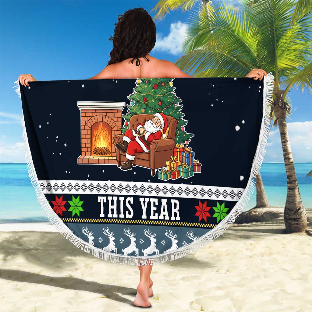 Sorry Kids Santa Is Social Distancing This Year Christmas Beach Blanket Xmas Holiday Patterns - Wonder Print Shop