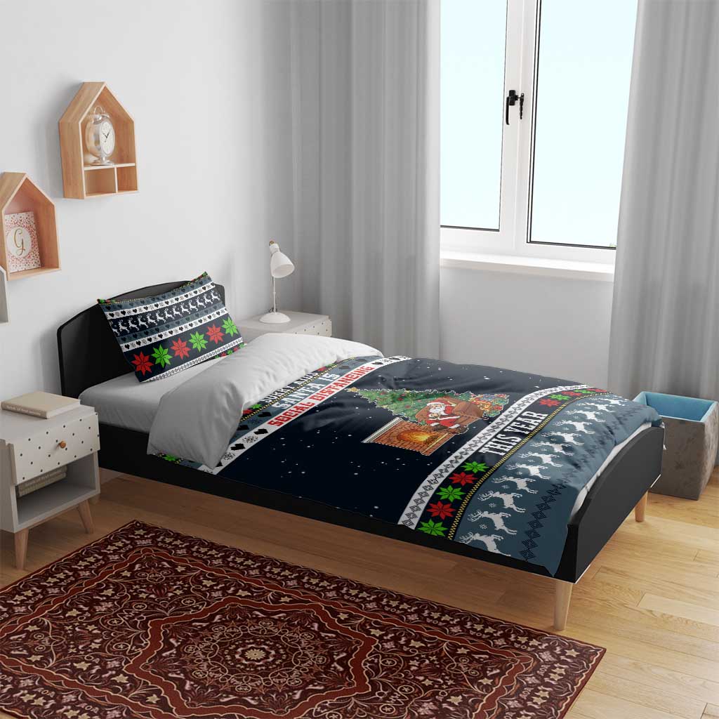 Sorry Kids Santa Is Social Distancing This Year Christmas Bedding Set Xmas Holiday Patterns - Wonder Print Shop