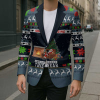 Sorry Kids Santa Is Social Distancing This Year Christmas Blazer Xmas Holiday Patterns - Wonder Print Shop