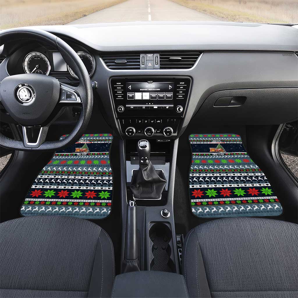 Sorry Kids Santa Is Social Distancing This Year Christmas Car Mats Xmas Holiday Patterns - Wonder Print Shop