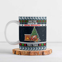 Sorry Kids Santa Is Social Distancing This Year Christmas Ceramic Mug Xmas Holiday Patterns - Wonder Print Shop