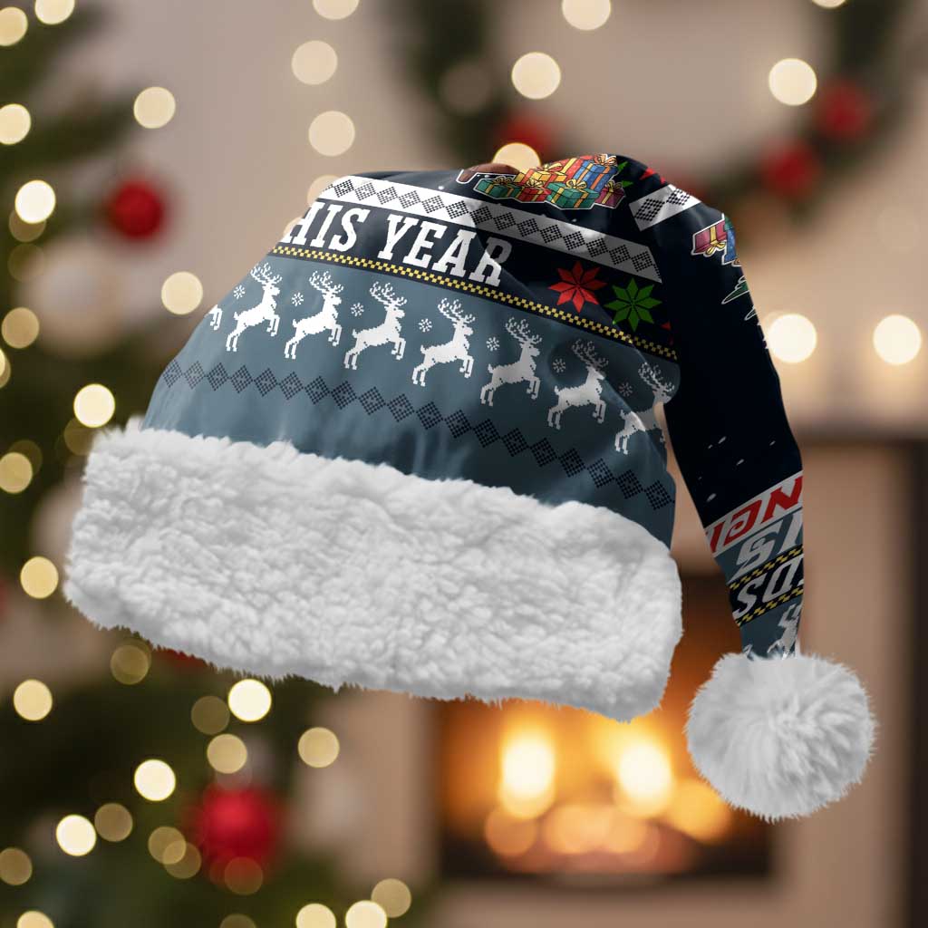 Sorry Kids Santa Is Social Distancing This Year Christmas Santa Hat Xmas Holiday Patterns - Wonder Print Shop