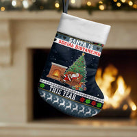 Sorry Kids Santa Is Social Distancing This Year Christmas Stocking Xmas Holiday Patterns - Wonder Print Shop