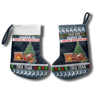 Sorry Kids Santa Is Social Distancing This Year Christmas Stocking Xmas Holiday Patterns - Wonder Print Shop