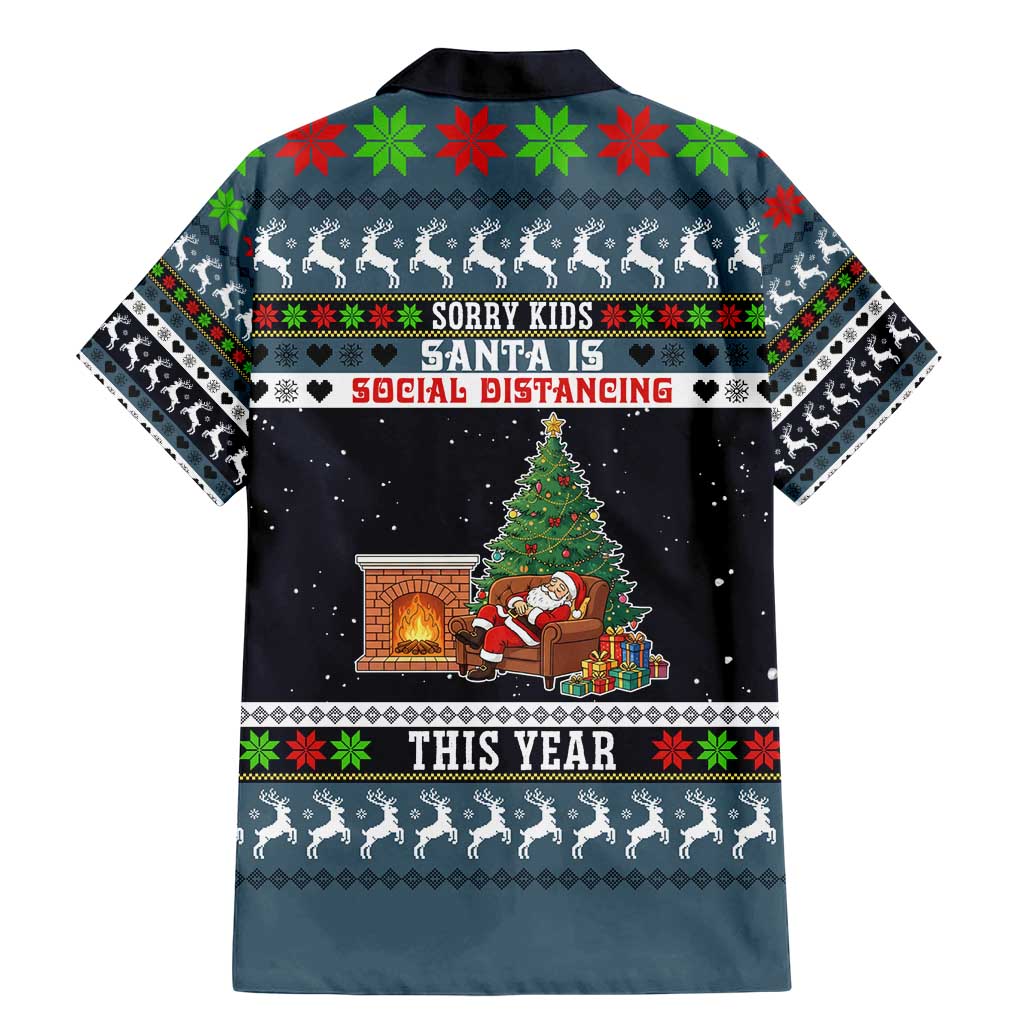 Sorry Kids Santa Is Social Distancing This Year Christmas Family Matching Mermaid Dress and Hawaiian Shirt Xmas Holiday Patterns - Wonder Print Shop