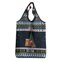 Sorry Kids Santa Is Social Distancing This Year Christmas Grocery Bag Xmas Holiday Patterns - Wonder Print Shop