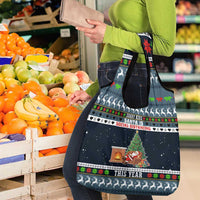 Sorry Kids Santa Is Social Distancing This Year Christmas Grocery Bag Xmas Holiday Patterns - Wonder Print Shop
