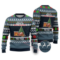 Sorry Kids Santa Is Social Distancing This Year Christmas Ugly Christmas Sweater Xmas Holiday Patterns - Wonder Print Shop