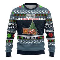Sorry Kids Santa Is Social Distancing This Year Christmas Ugly Christmas Sweater Xmas Holiday Patterns - Wonder Print Shop