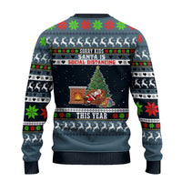 Sorry Kids Santa Is Social Distancing This Year Christmas Ugly Christmas Sweater Xmas Holiday Patterns - Wonder Print Shop