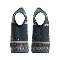 Sorry Kids Santa Is Social Distancing This Year Christmas Knitted V-Neck Vest Xmas Holiday Patterns - Wonder Print Shop