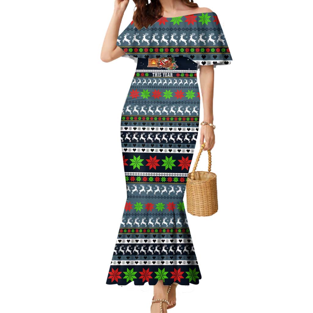 Sorry Kids Santa Is Social Distancing This Year Christmas Mermaid Dress Xmas Holiday Patterns - Wonder Print Shop