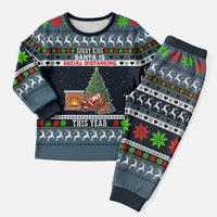 Sorry Kids Santa Is Social Distancing This Year Christmas Pajama Set Xmas Holiday Patterns - Wonder Print Shop