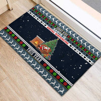 Sorry Kids Santa Is Social Distancing This Year Christmas Rubber Doormat Xmas Holiday Patterns - Wonder Print Shop