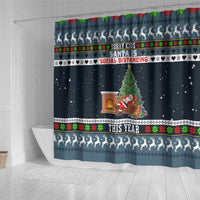 Sorry Kids Santa Is Social Distancing This Year Christmas Shower Curtain Xmas Holiday Patterns - Wonder Print Shop