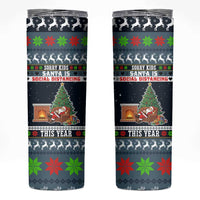 Sorry Kids Santa Is Social Distancing This Year Christmas Skinny Tumbler Xmas Holiday Patterns - Wonder Print Shop