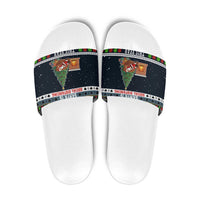 Sorry Kids Santa Is Social Distancing This Year Christmas Slide Sandals Xmas Holiday Patterns - Wonder Print Shop