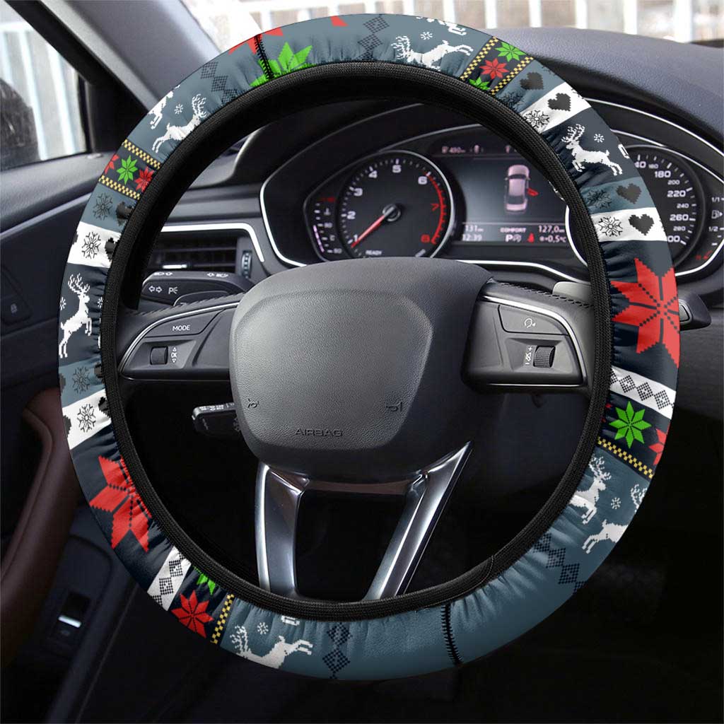 Sorry Kids Santa Is Social Distancing This Year Christmas Steering Wheel Cover Xmas Holiday Patterns - Wonder Print Shop