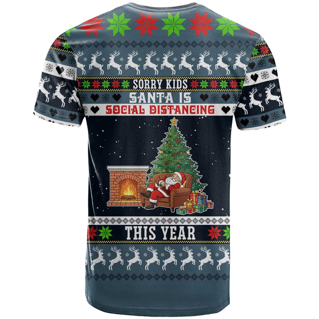 Sorry Kids Santa Is Social Distancing This Year Christmas T Shirt Xmas Holiday Patterns - Wonder Print Shop