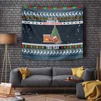 Sorry Kids Santa Is Social Distancing This Year Christmas Tapestry Xmas Holiday Patterns - Wonder Print Shop