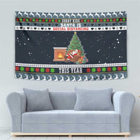 Sorry Kids Santa Is Social Distancing This Year Christmas Tapestry Xmas Holiday Patterns - Wonder Print Shop
