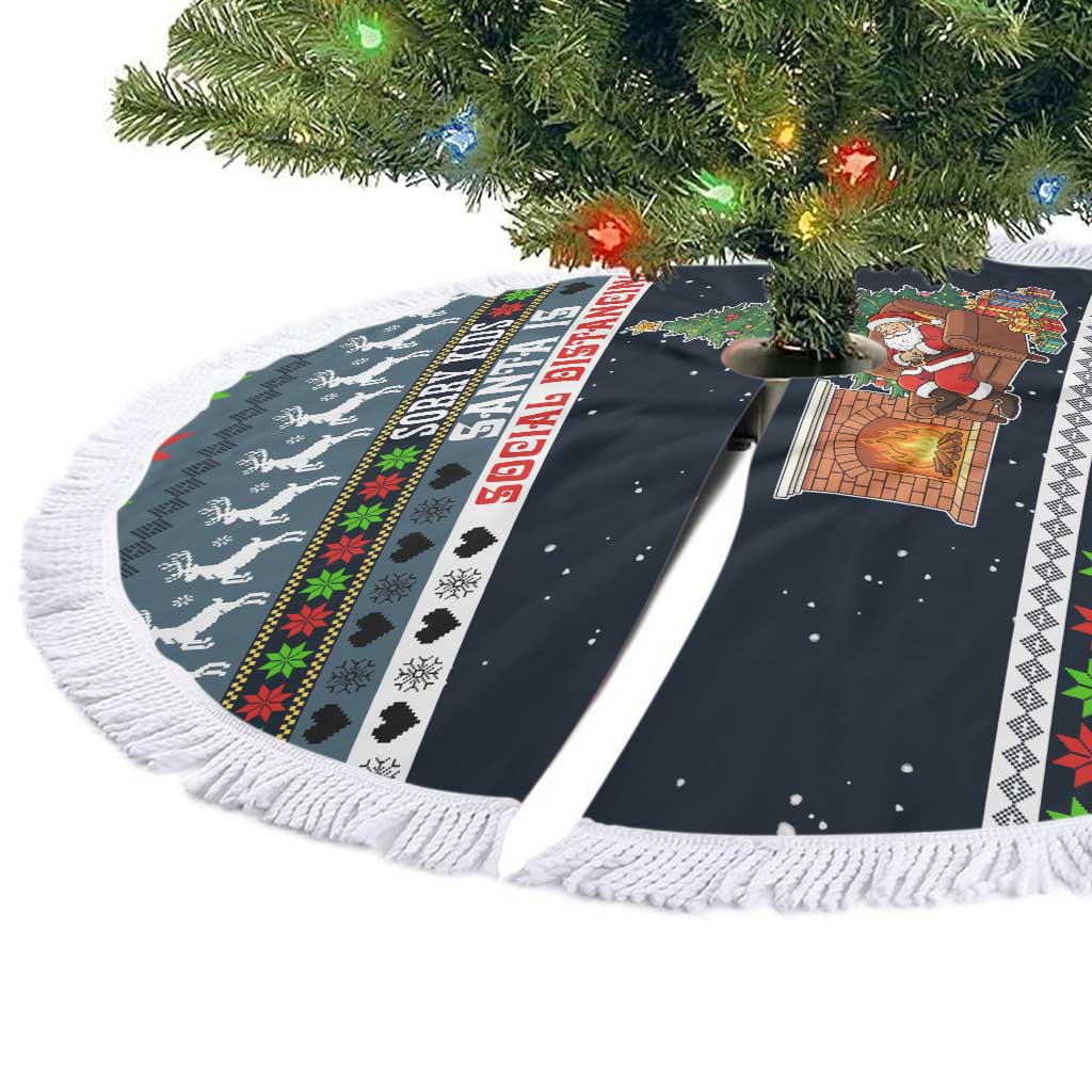 Sorry Kids Santa Is Social Distancing This Year Christmas Tree Skirt Xmas Holiday Patterns - Wonder Print Shop