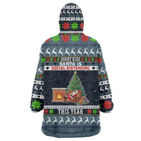 Sorry Kids Santa Is Social Distancing This Year Christmas Wearable Blanket Hoodie Xmas Holiday Patterns - Wonder Print Shop
