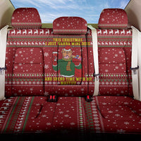 Spend Time With My Mastiff Christmas Back Car Seat Cover Xmas Holiday Patterns - Wonder Print Shop