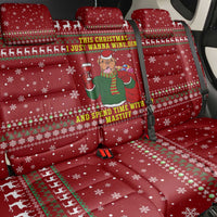 Spend Time With My Mastiff Christmas Back Car Seat Cover Xmas Holiday Patterns - Wonder Print Shop