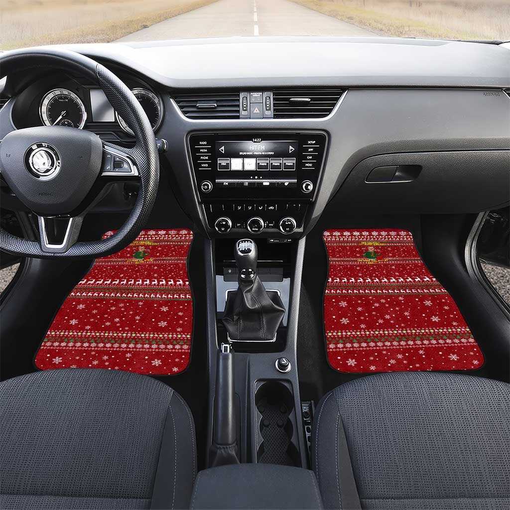 Spend Time With My Mastiff Christmas Car Mats Xmas Holiday Patterns - Wonder Print Shop