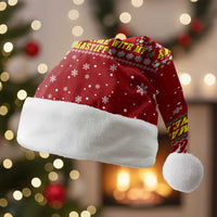 Spend Time With My Mastiff Christmas Santa Hat Xmas Holiday Patterns - Wonder Print Shop