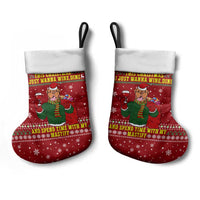 Spend Time With My Mastiff Christmas Stocking Xmas Holiday Patterns - Wonder Print Shop