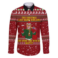 Spend Time With My Mastiff Christmas Family Matching Long Sleeve Bodycon Dress and Hawaiian Shirt Xmas Holiday Patterns - Wonder Print Shop