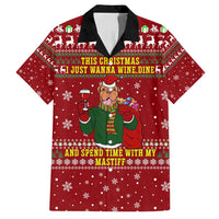 Spend Time With My Mastiff Christmas Family Matching Puletasi and Hawaiian Shirt Xmas Holiday Patterns - Wonder Print Shop