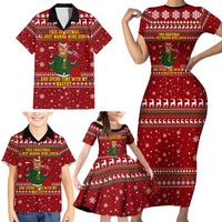 Spend Time With My Mastiff Christmas Family Matching Short Sleeve Bodycon Dress and Hawaiian Shirt Xmas Holiday Patterns - Wonder Print Shop