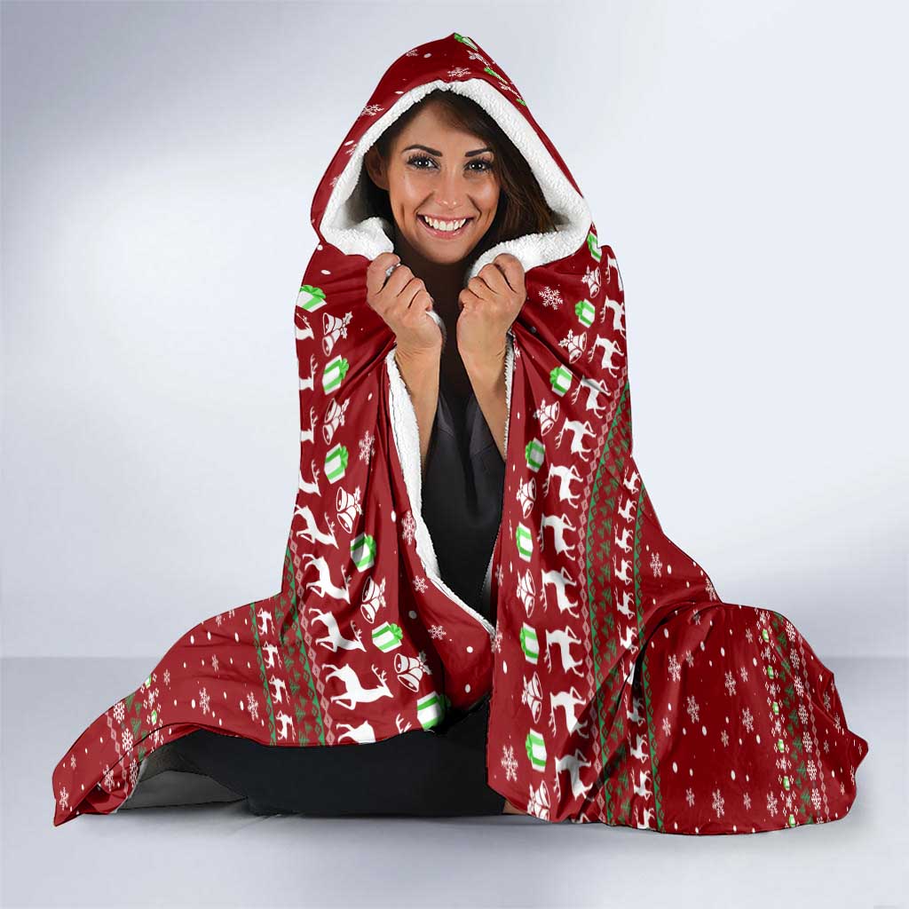 Spend Time With My Mastiff Christmas Hooded Blanket Xmas Holiday Patterns - Wonder Print Shop