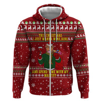 Spend Time With My Mastiff Christmas Hoodie Xmas Holiday Patterns - Wonder Print Shop