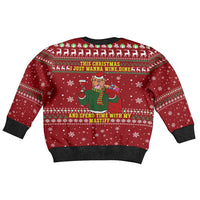 Spend Time With My Mastiff Christmas Kid Ugly Christmas Sweater Xmas Holiday Patterns - Wonder Print Shop