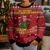 Spend Time With My Mastiff Christmas Kid Ugly Christmas Sweater Xmas Holiday Patterns - Wonder Print Shop