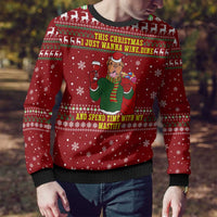 Spend Time With My Mastiff Christmas Ugly Christmas Sweater Xmas Holiday Patterns - Wonder Print Shop