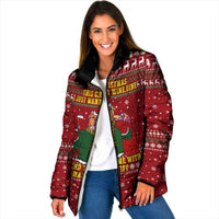 Spend Time With My Mastiff Christmas Padded Jacket Xmas Holiday Patterns - Wonder Print Shop