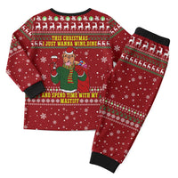 Spend Time With My Mastiff Christmas Pajama Set Xmas Holiday Patterns - Wonder Print Shop
