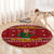 Spend Time With My Mastiff Christmas Round Carpet Xmas Holiday Patterns - Wonder Print Shop