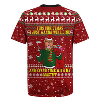 Spend Time With My Mastiff Christmas Rugby Jersey Xmas Holiday Patterns - Wonder Print Shop