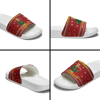 Spend Time With My Mastiff Christmas Slide Sandals Xmas Holiday Patterns - Wonder Print Shop